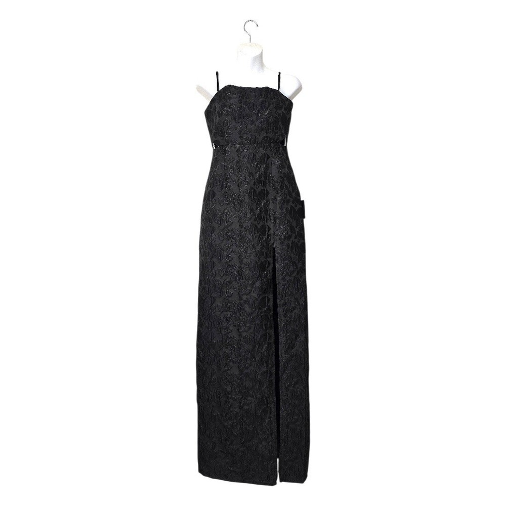 Lulus Gorgeously Chic Floral Jacquard Cutout Maxi Dress Sz S NWT - Picture 2 of 15